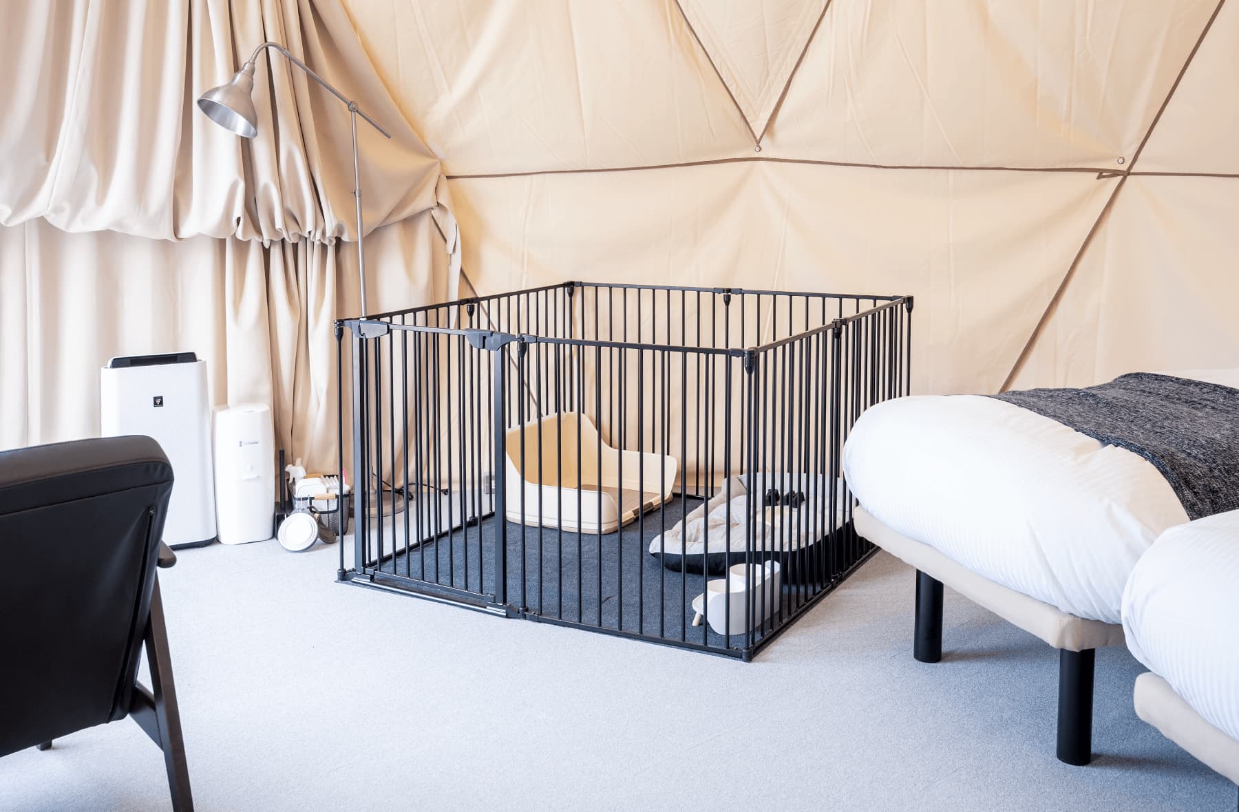 ドームテント（ペットケージ付き）